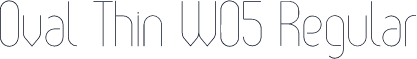 Oval Thin W05 Regular
