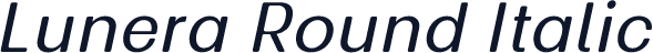 Lunera Round Italic