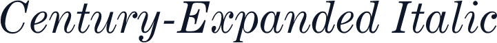 Century-Expanded Italic