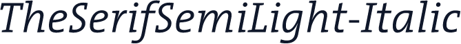 TheSerifSemiLight-Italic