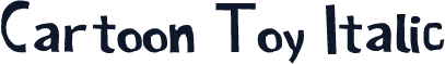 Cartoon Toy Italic