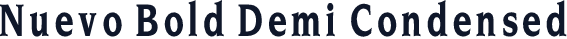 Nuevo Bold Demi Condensed