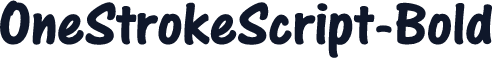 OneStrokeScript-Bold