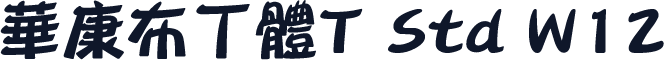 华康布丁体T Std W12