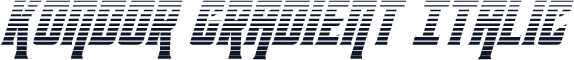 Kondor Gradient Italic