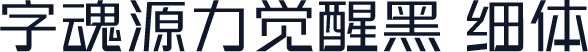 字魂源力觉醒黑 细体