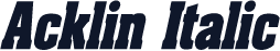 Acklin Italic