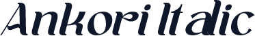 Ankori Italic