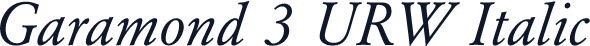Garamond 3 URW Italic