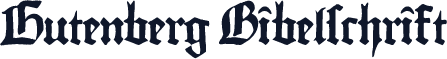 Gutenberg Bibelschrift