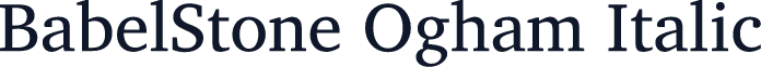 BabelStone Ogham Italic