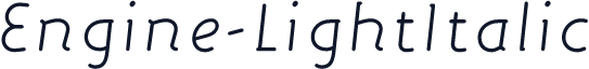Engine-LightItalic