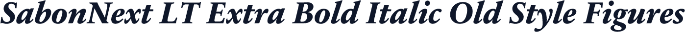 SabonNext LT Extra Bold Italic Old Style Figures