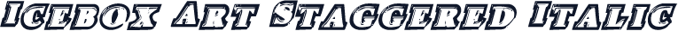 Icebox Art Staggered Italic