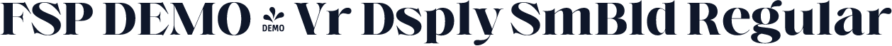 FSP DEMO - Vr Dsply SmBld Regular