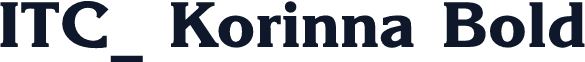 ITC_ Korinna Bold