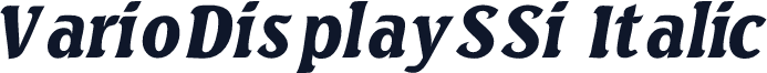 VarioDisplaySSi Italic