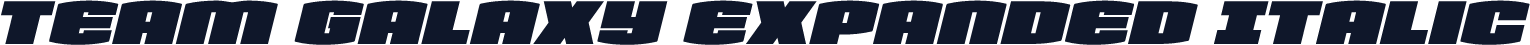 Team Galaxy Expanded Italic
