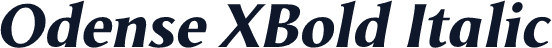 Odense XBold Italic