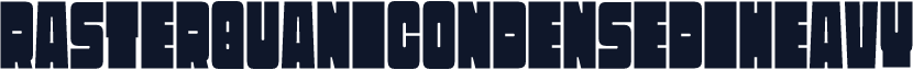 Rasterquan Condensed Heavy