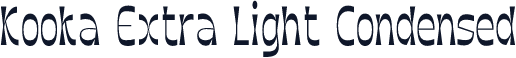 Kooka Extra Light Condensed