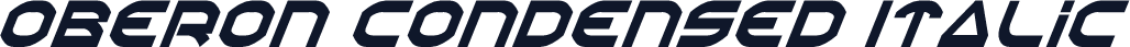 Oberon Condensed Italic