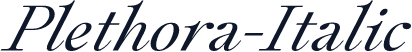 Plethora-Italic