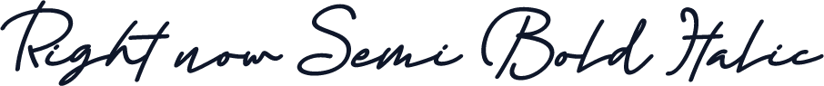 Right now Semi Bold Italic