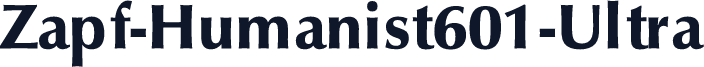 Zapf-Humanist601-Ultra