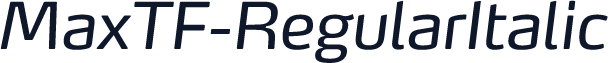 MaxTF-RegularItalic