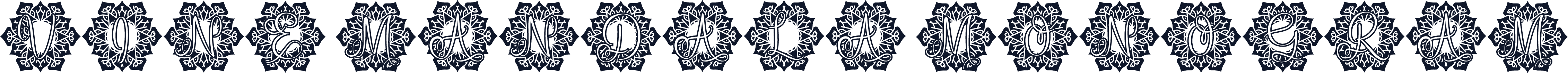 Vine Mandala Monogram