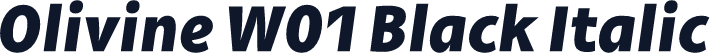 Olivine W01 Black Italic