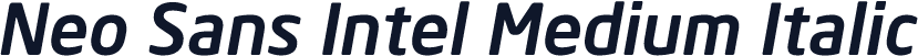 Neo Sans Intel Medium Italic