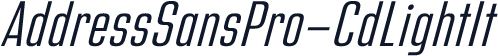 AddressSansPro-CdLightIt