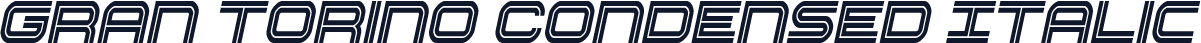 Gran Torino Condensed Italic