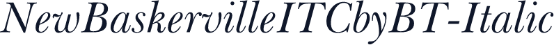 NewBaskervilleITCbyBT-Italic