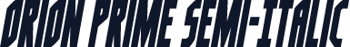 Orion Prime Semi-Italic