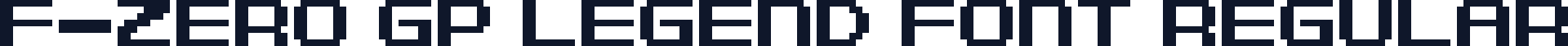 F-Zero GP Legend Font Regular