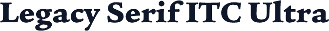 Legacy Serif ITC Ultra