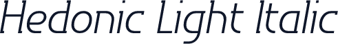 Hedonic Light Italic