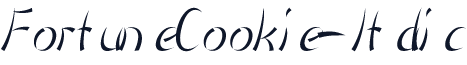 FortuneCookie-Italic