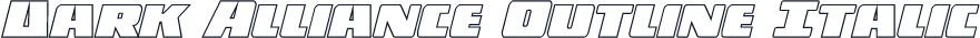 Dark Alliance Outline Italic