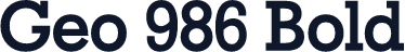 Geo 986 Bold