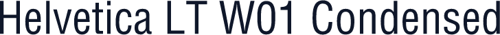 Helvetica LT W01 Condensed