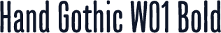 Hand Gothic W01 Bold