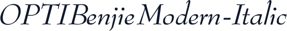 OPTIBenjieModern-Italic