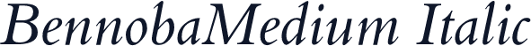 BennobaMedium Italic