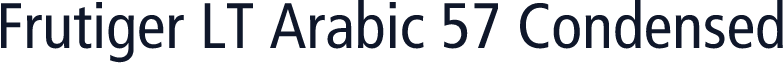 Frutiger LT Arabic 57 Condensed