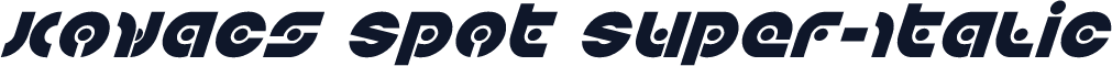 Kovacs Spot Super-Italic
