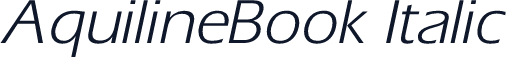 AquilineBook Italic